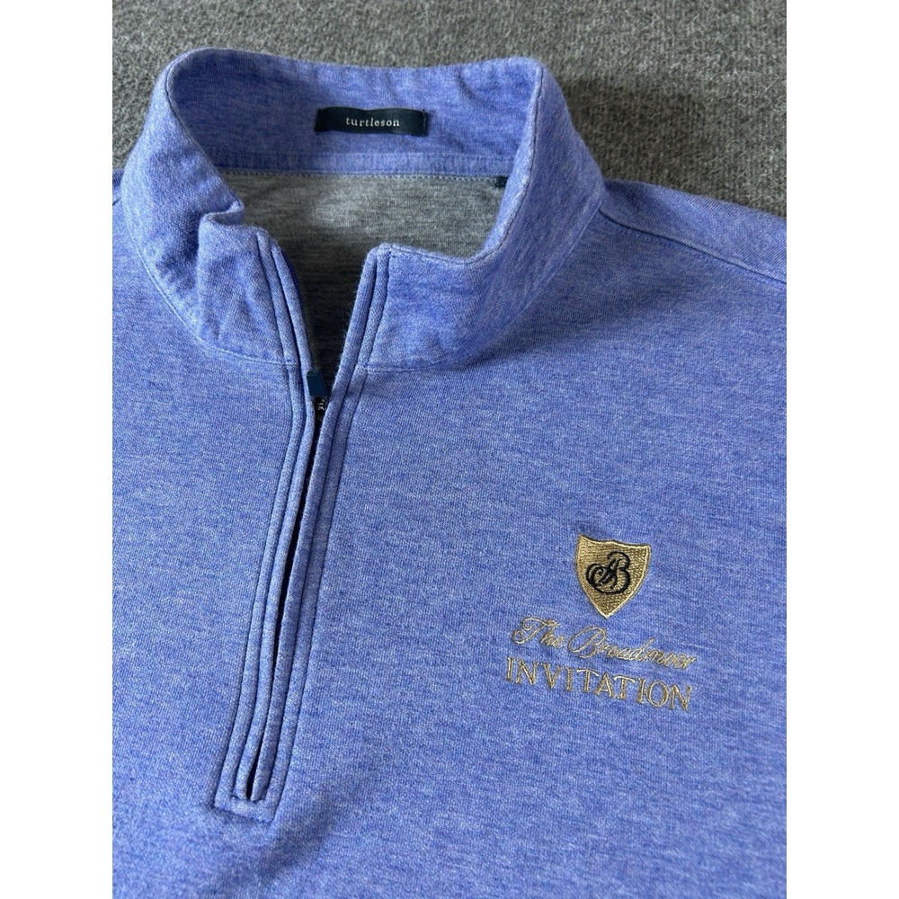 Turtleson Men's Tour 1/4 Zip Golf Pullover The  Broadmoor Xl